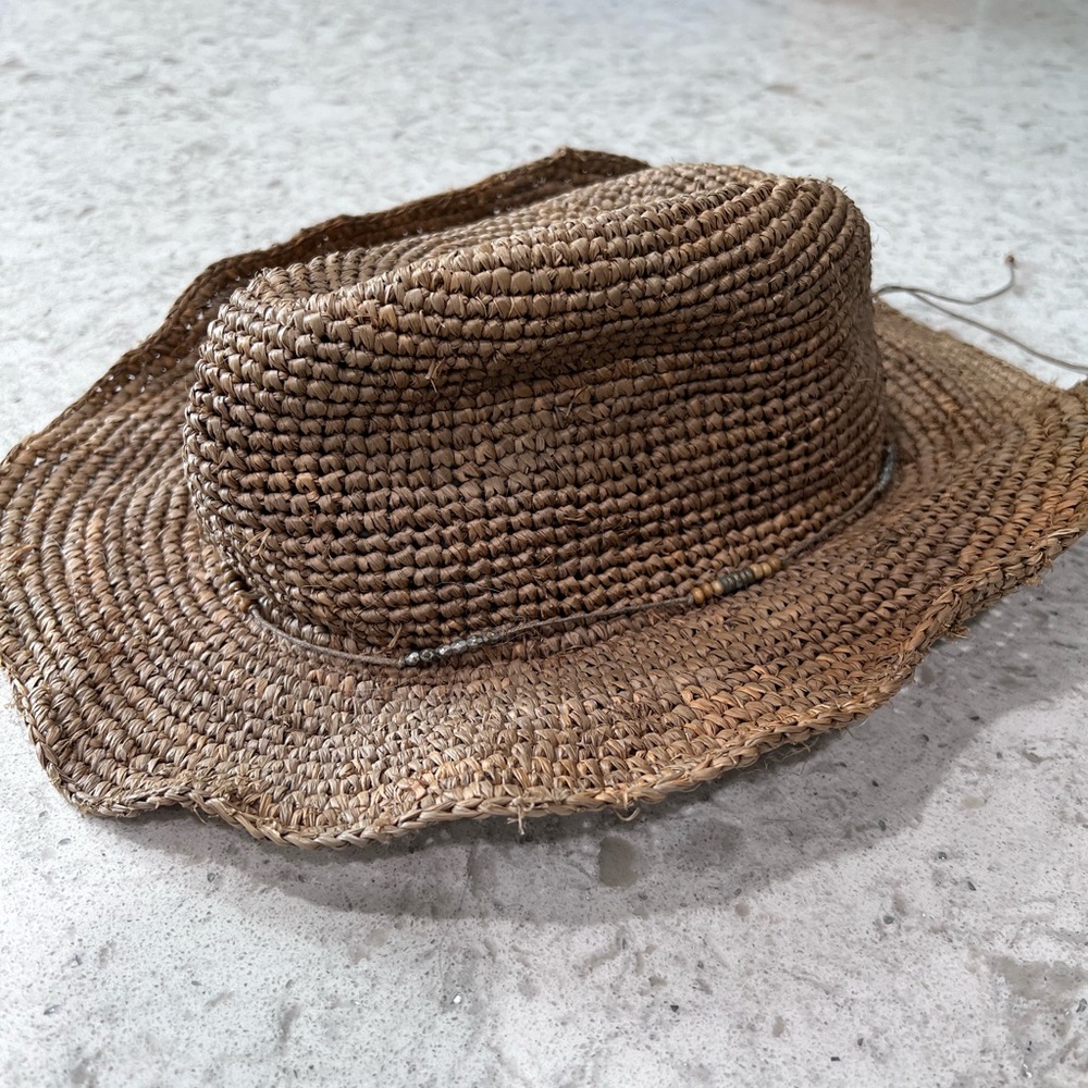 Athleta Brown Woven Hat